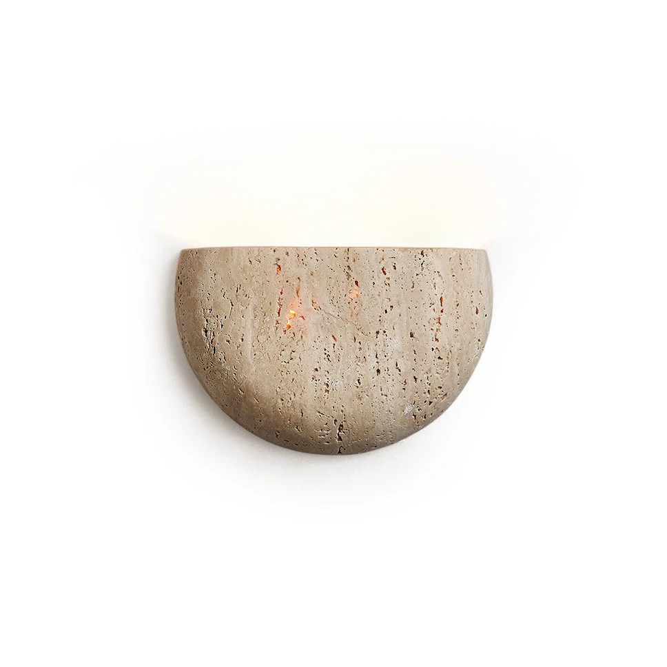 Cuvenarae Aplique de pared Travertino Moderno Minimalista Luna