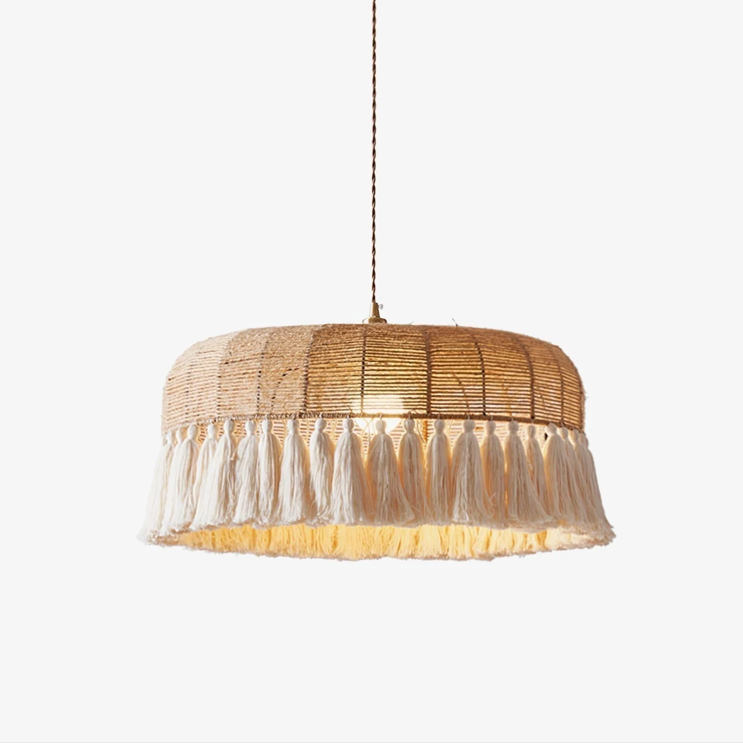 Boho Lámpara Colgante Natural Yute