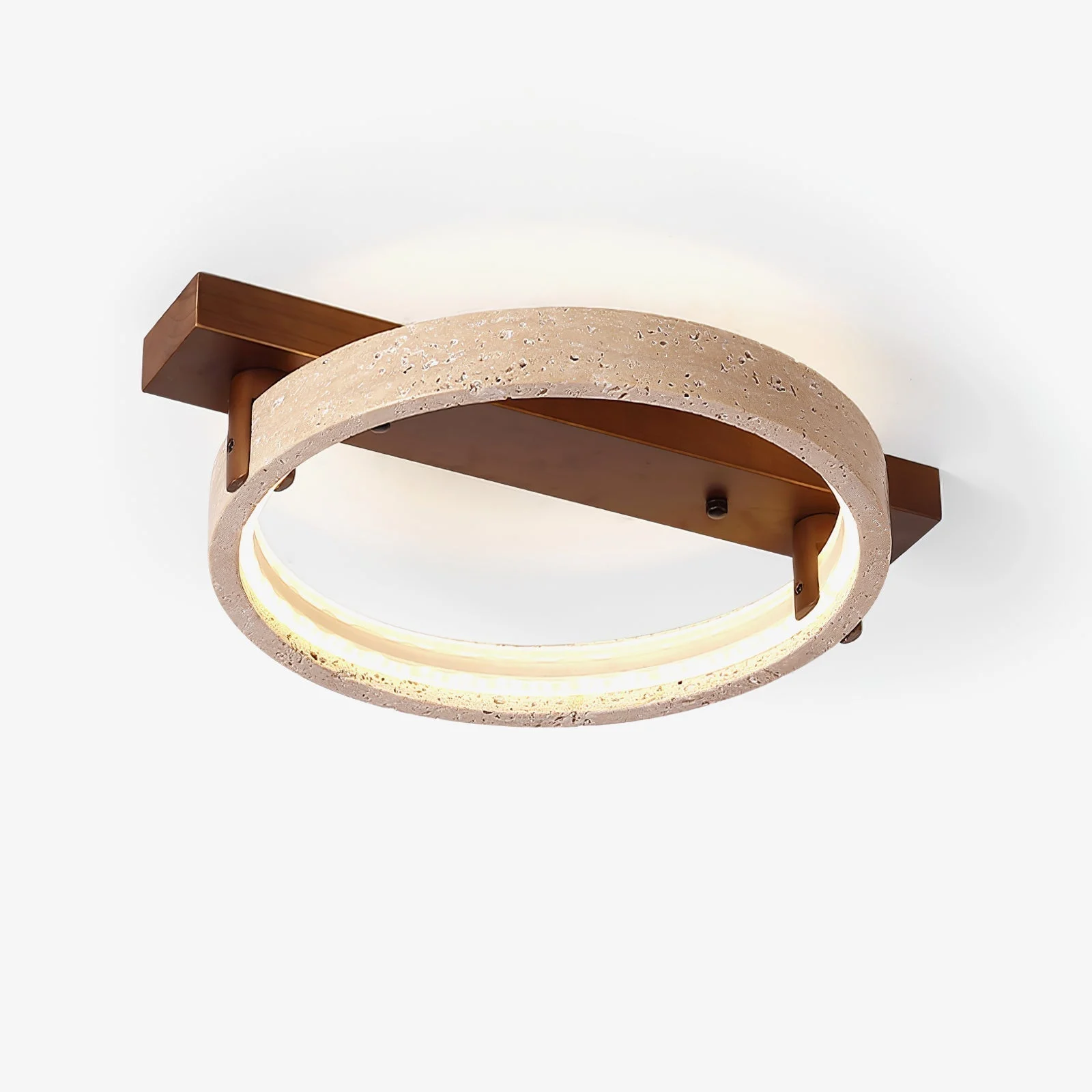 Ivlaeyra Anillado Travertino Pared Luz