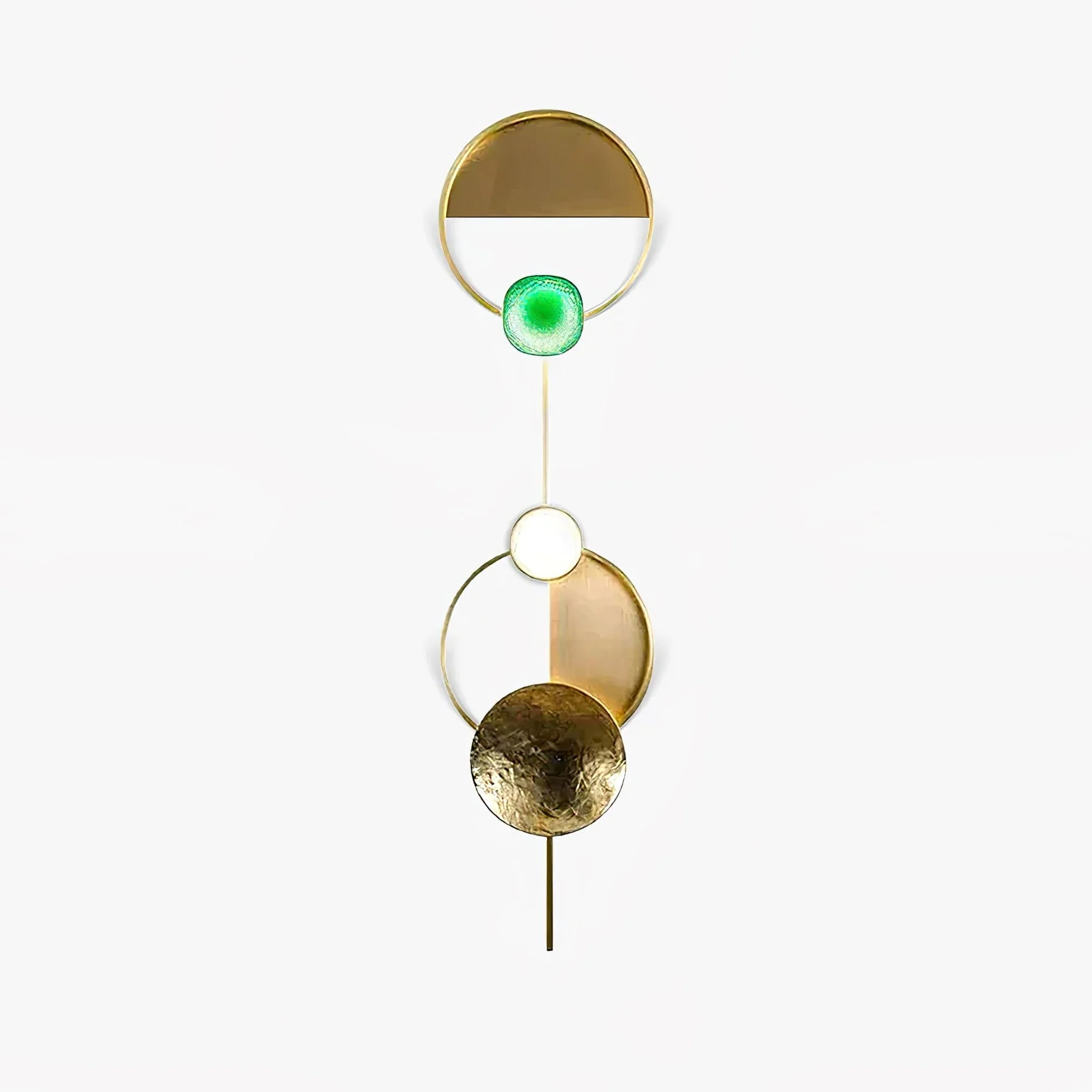 Orbiten Aplique de pared Latón Vidrio Moderno