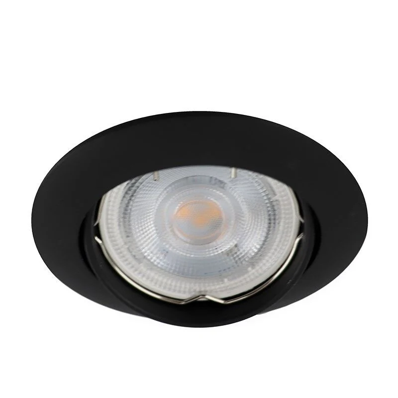 Foco empotrable negro de aluminio, Ipsi