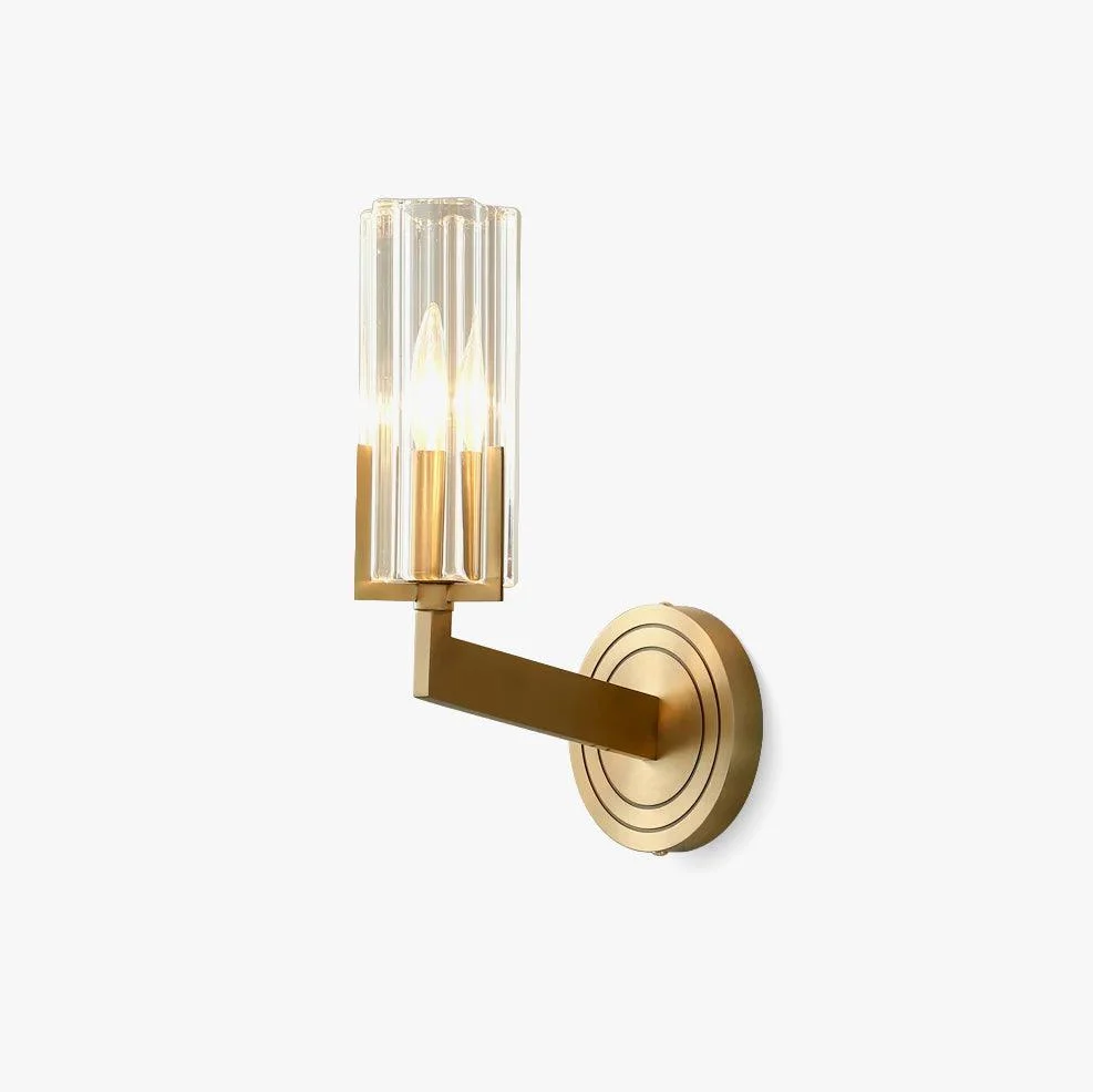 Aqua Aplique de pared Latón Vidrio Premium