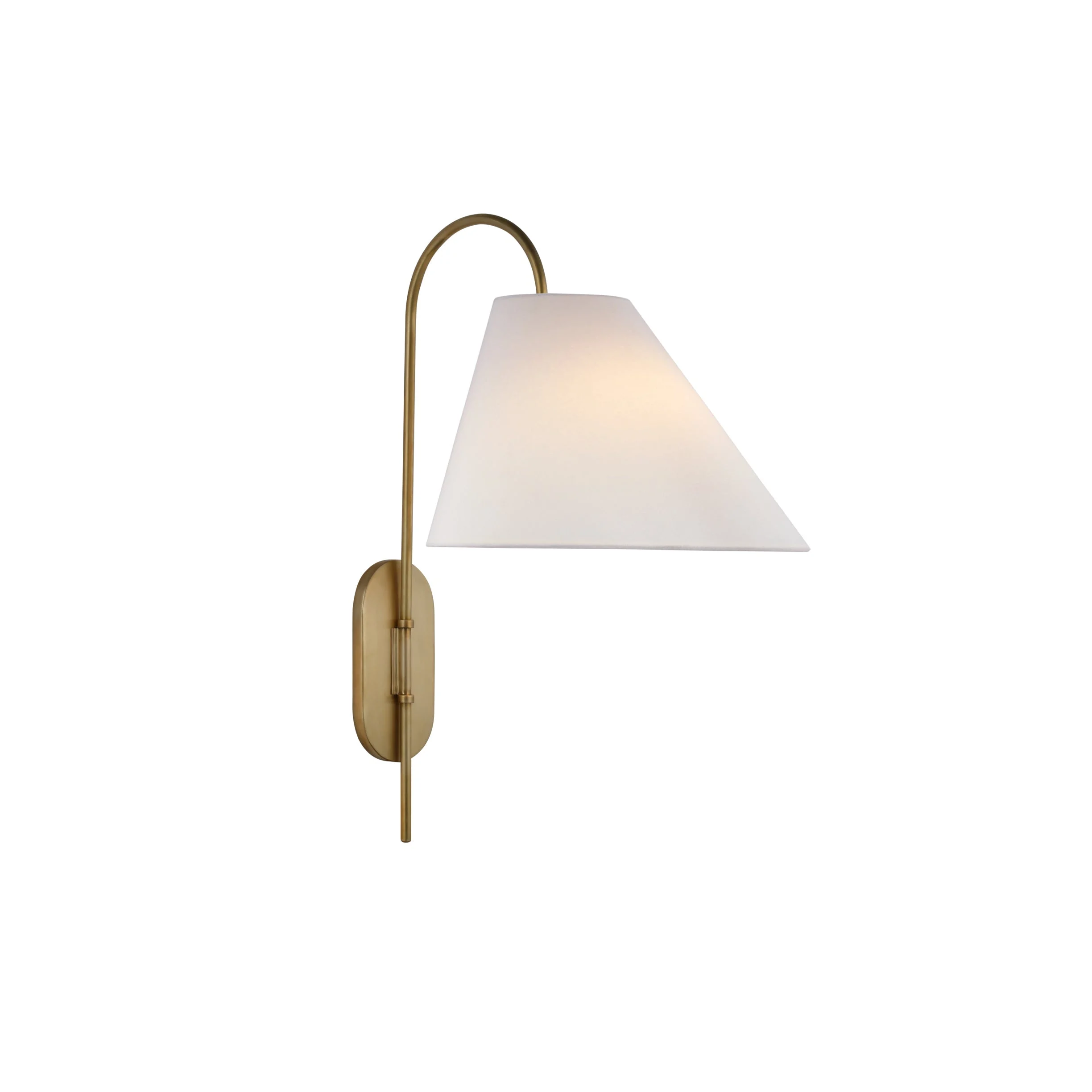 Nyphaiel Aplique de pared Latón Tela Moderno Minimalista