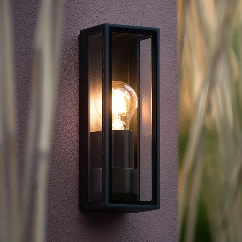Lámpara exterior moderno negro, Dukan, IP65