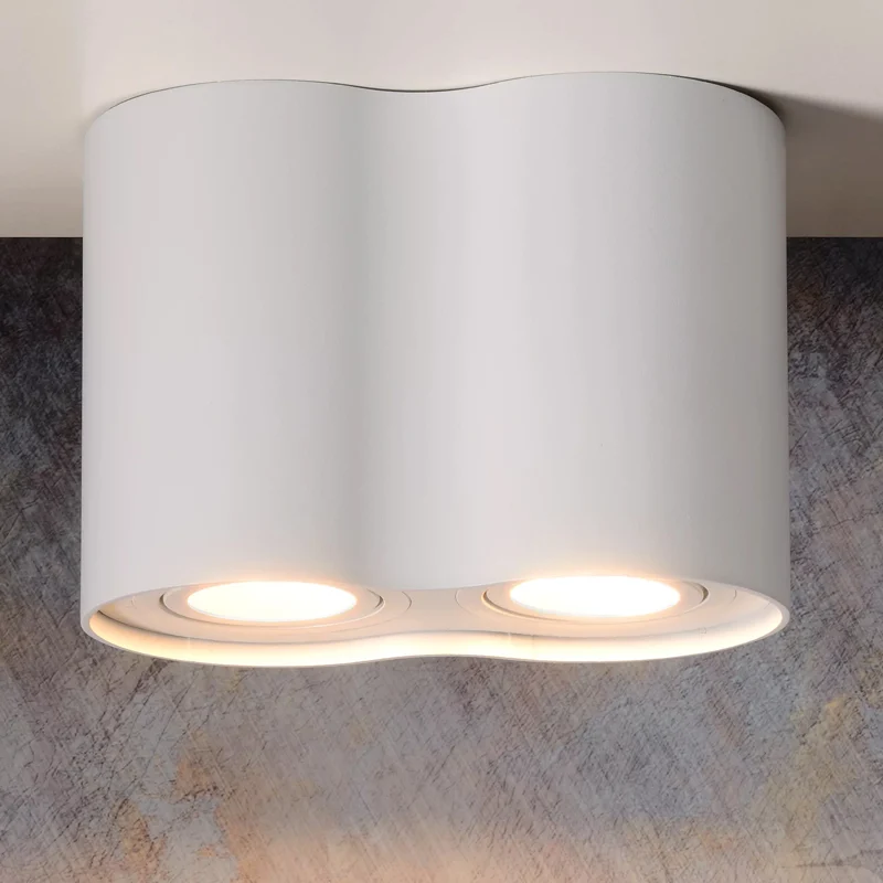 Foco de techo moderno blanco, Tube