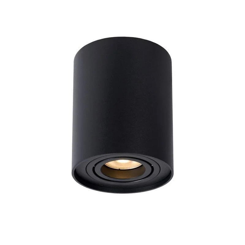 Foco de techo moderno negro, Tube