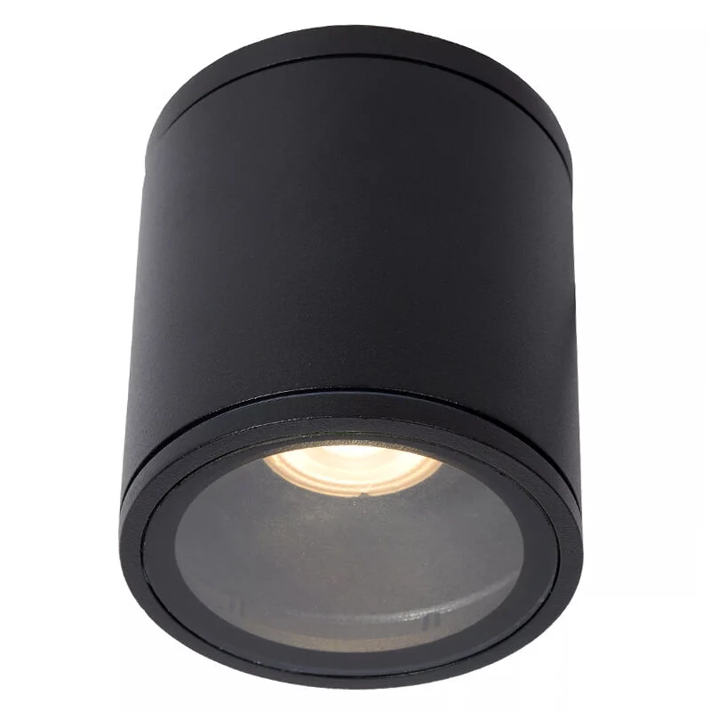 Foco de techo moderno negro, Aven, IP65