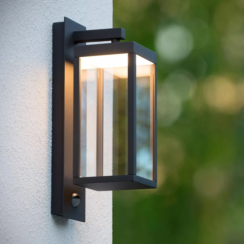 Aplique exterior con sensor de movimiento moderno antracita, Clairette, 15W, 3000K LED, IP54