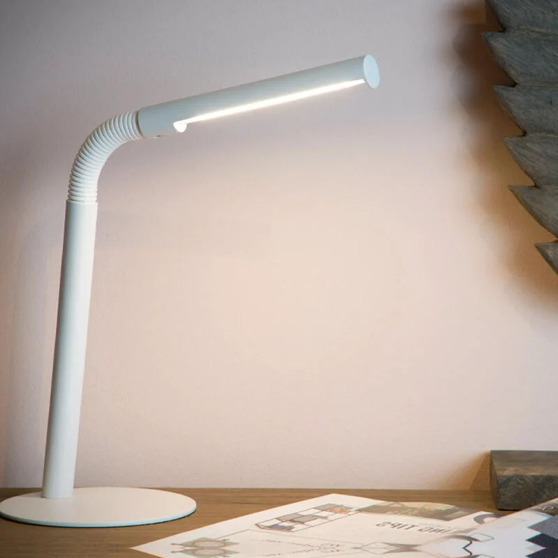 Flexo moderno blanco, Gilly, 3W, 2700K LED, con interruptor