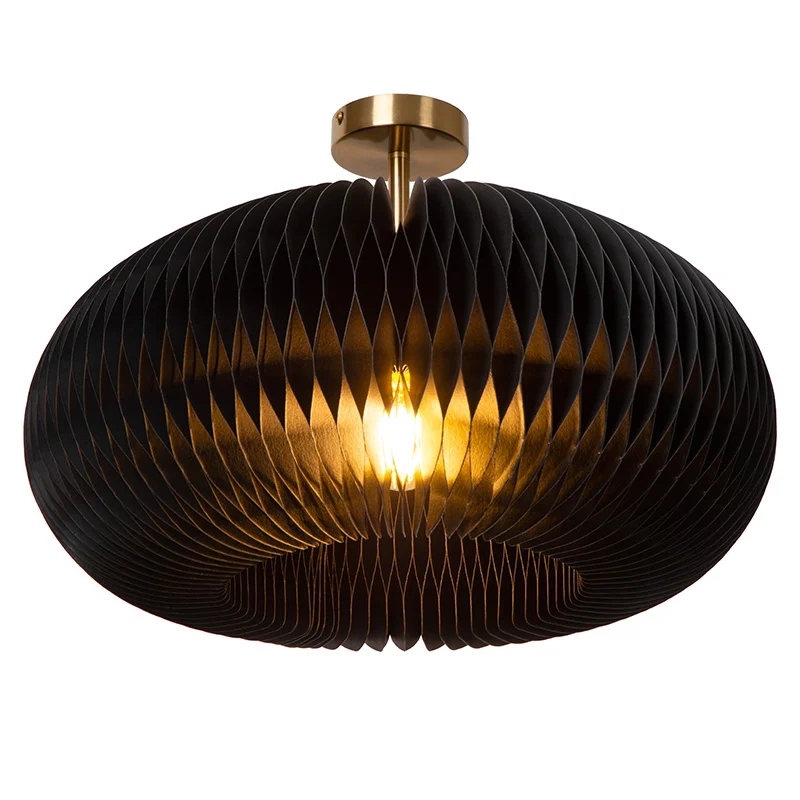 Plafón de techo de papel negro, Armoni