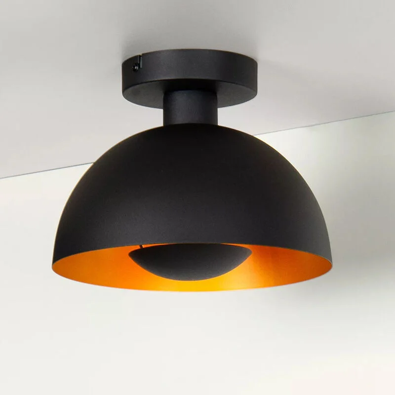 Plafón de techo moderno negro, Siemon