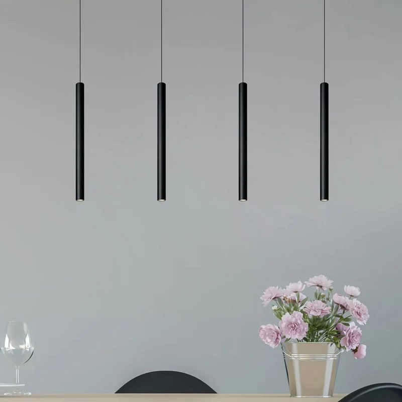 Lámpara colgante moderna negra, Lorenz, 4W, 3000K LED