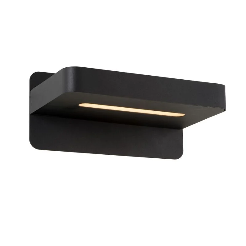Aplique moderno negro, Atkin, 5W, 2700K LED, con interruptor