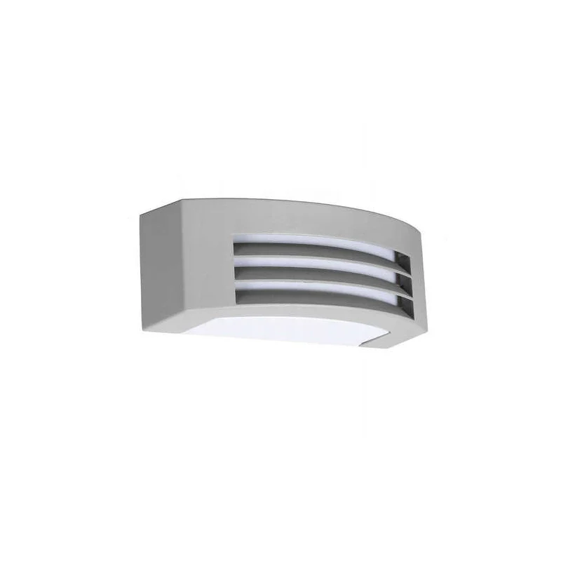 Lámpara exterior de aluminio gris, Mingus, IP54