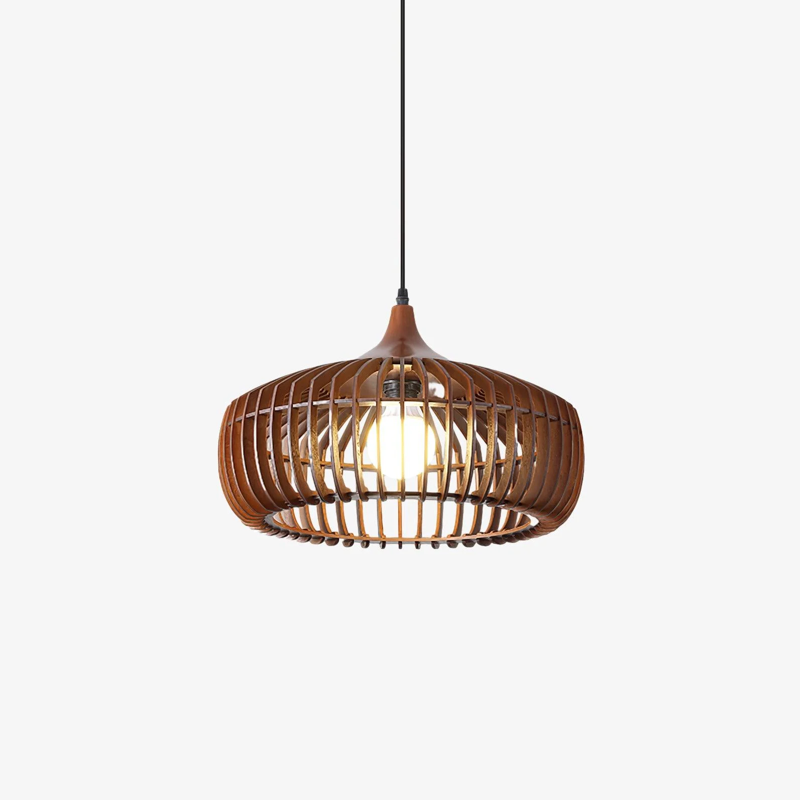 Vesva Lámpara Colgante Madera Retro Vintage