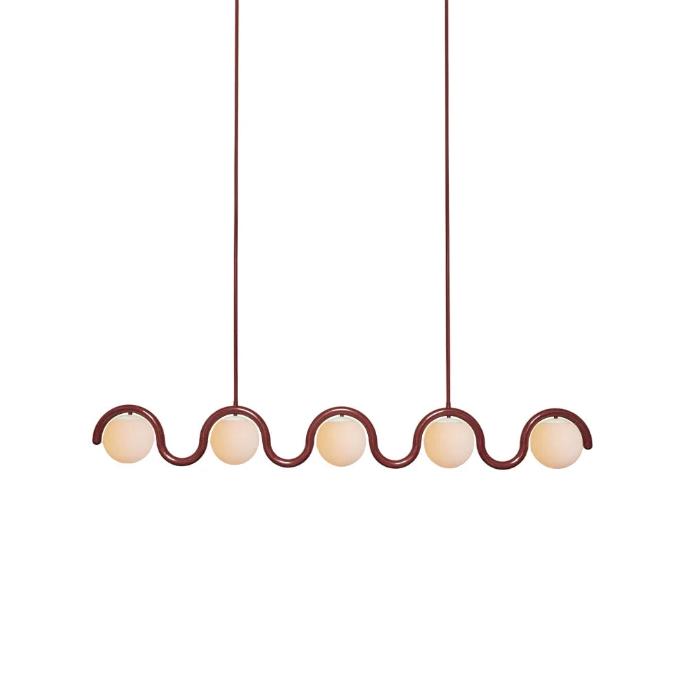 Citheis Lámpara Araña Lineal Minimalista Vidrio