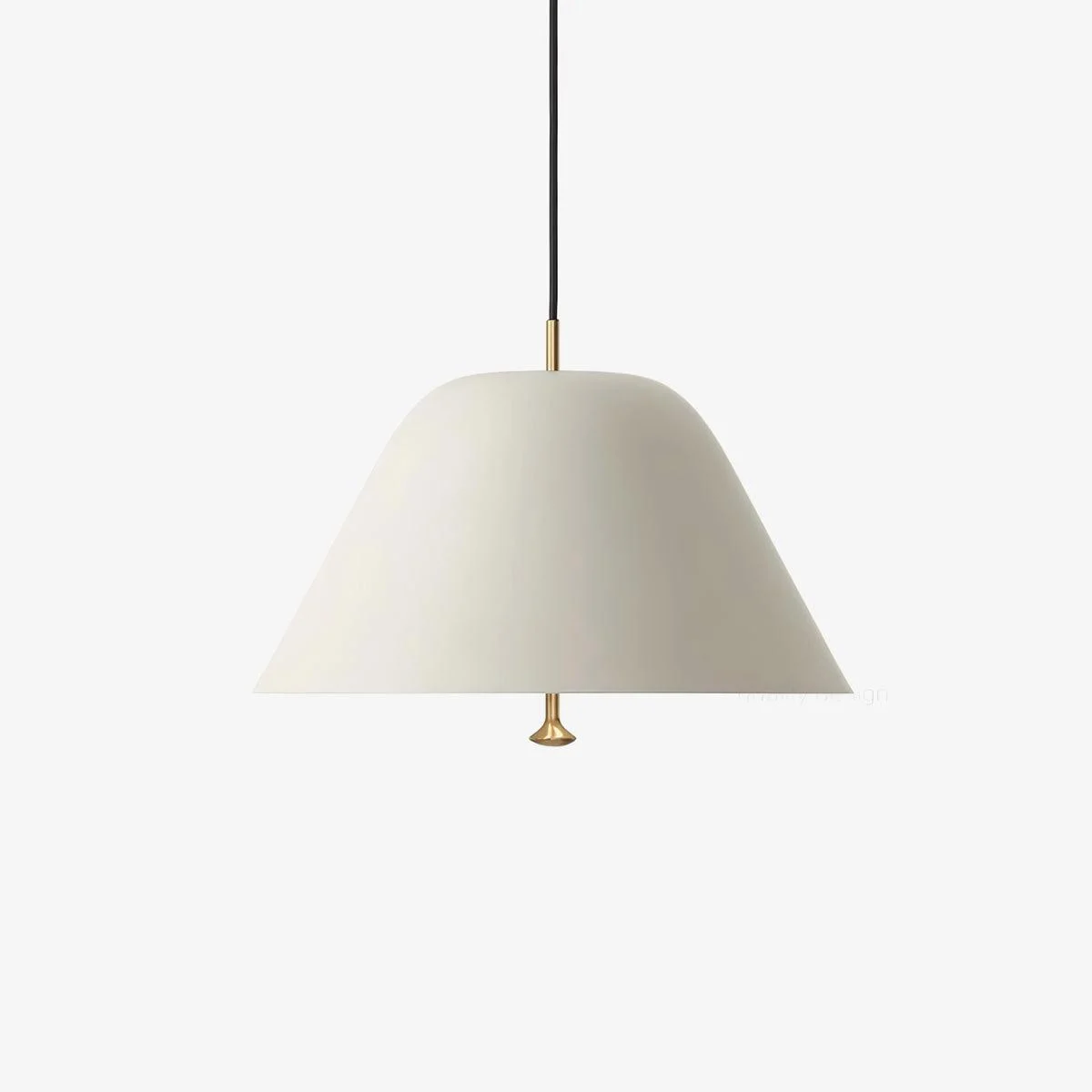Solara Lámpara Colgante de Vidrio en Forma de Campana y Latón Estilo Minimalista