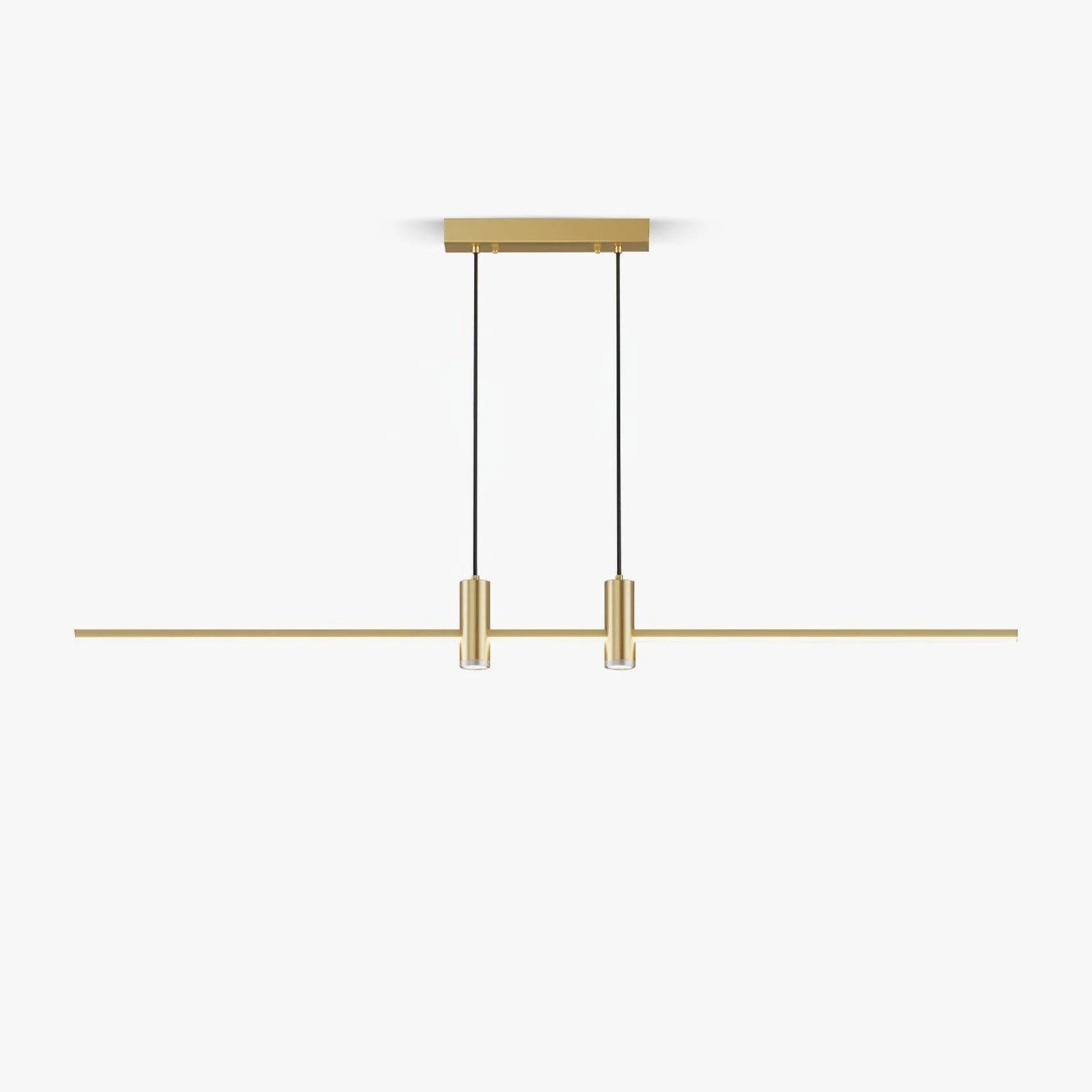 Lustra Lámpara Colgante Dorada Minimalista para Comedor