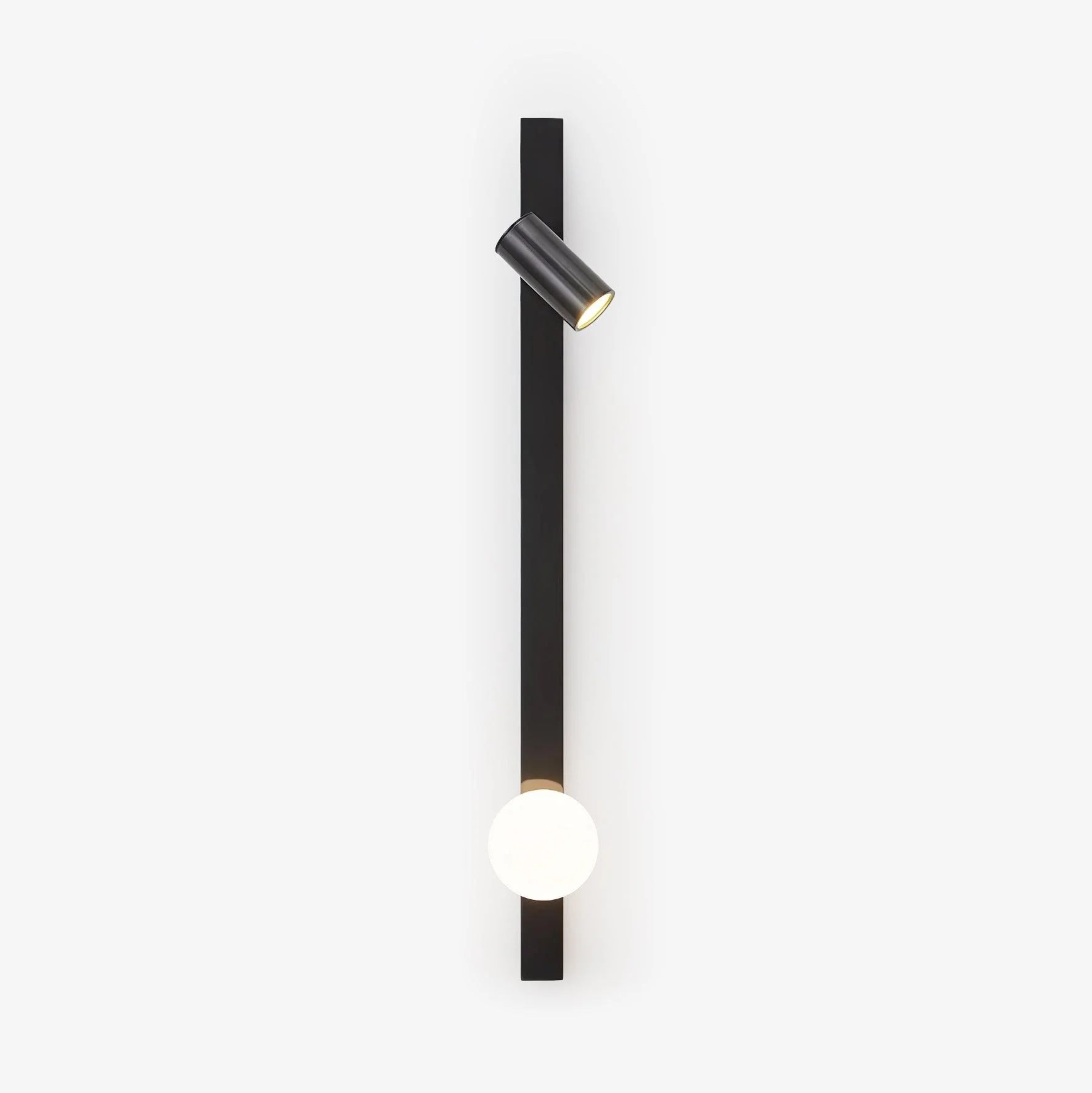 Elarise Luz de Pared Minimalista de Latón y Vidrio