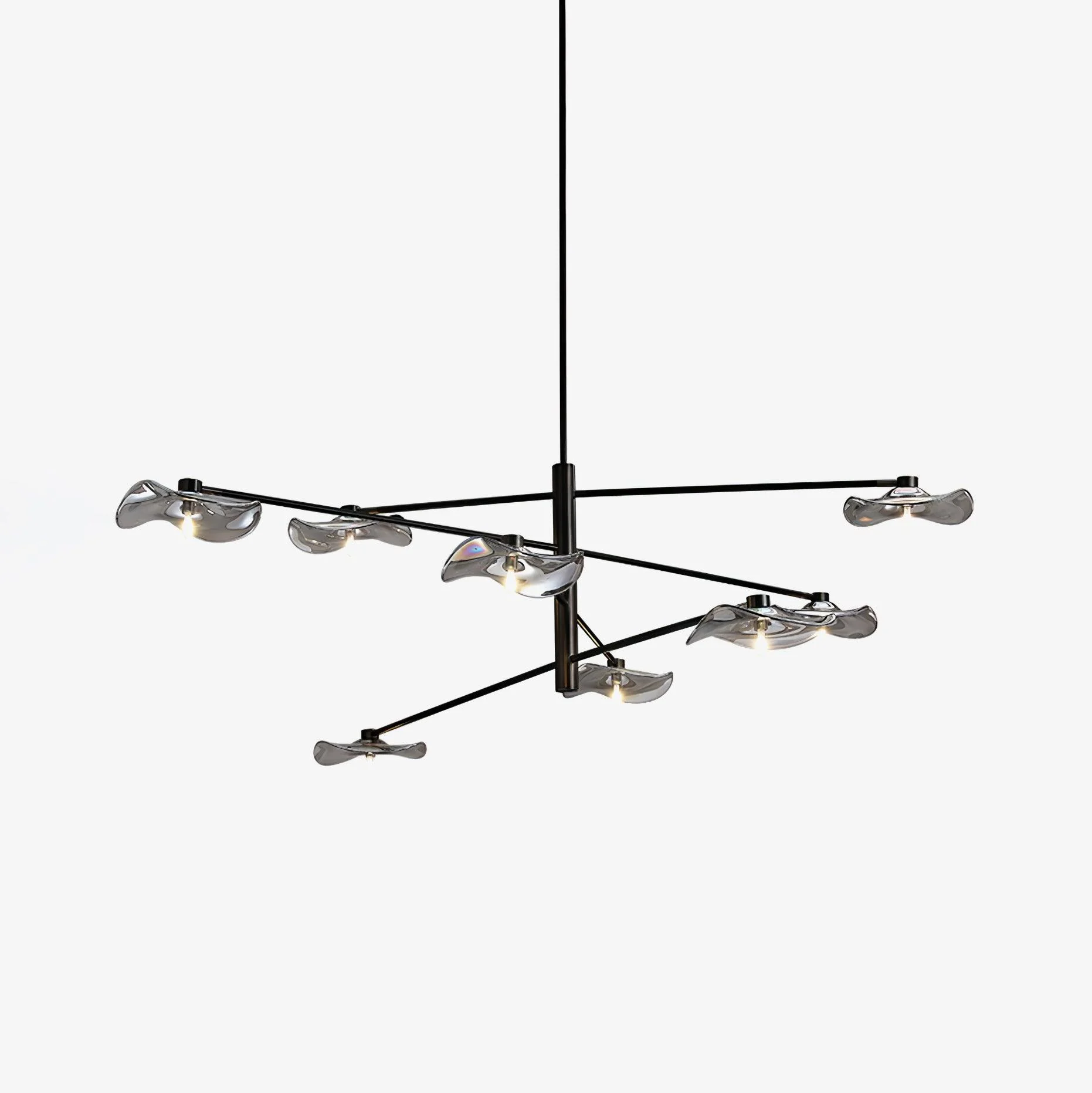 Velorece Lámpara Colgante Oro Negro Industrial