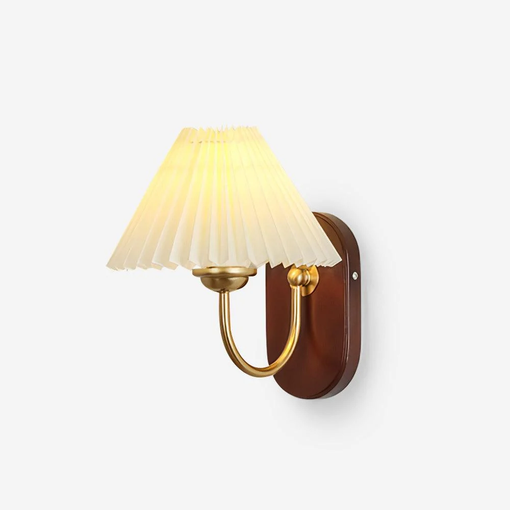 Solenne Vintage Plisado Sombra Apliques de pared