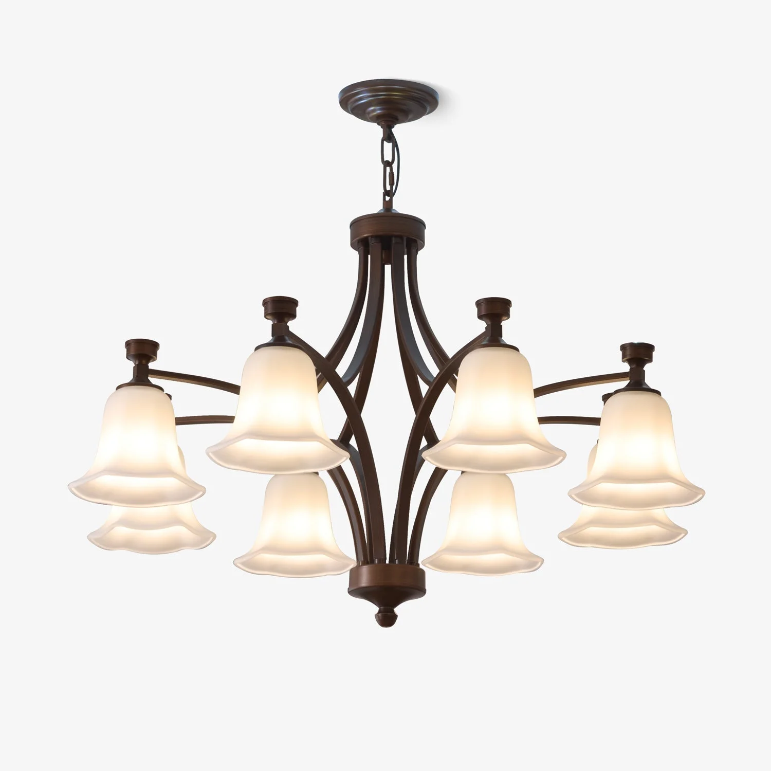 Viloros Tradicional Premium Campana Cristal Araña De Luces
