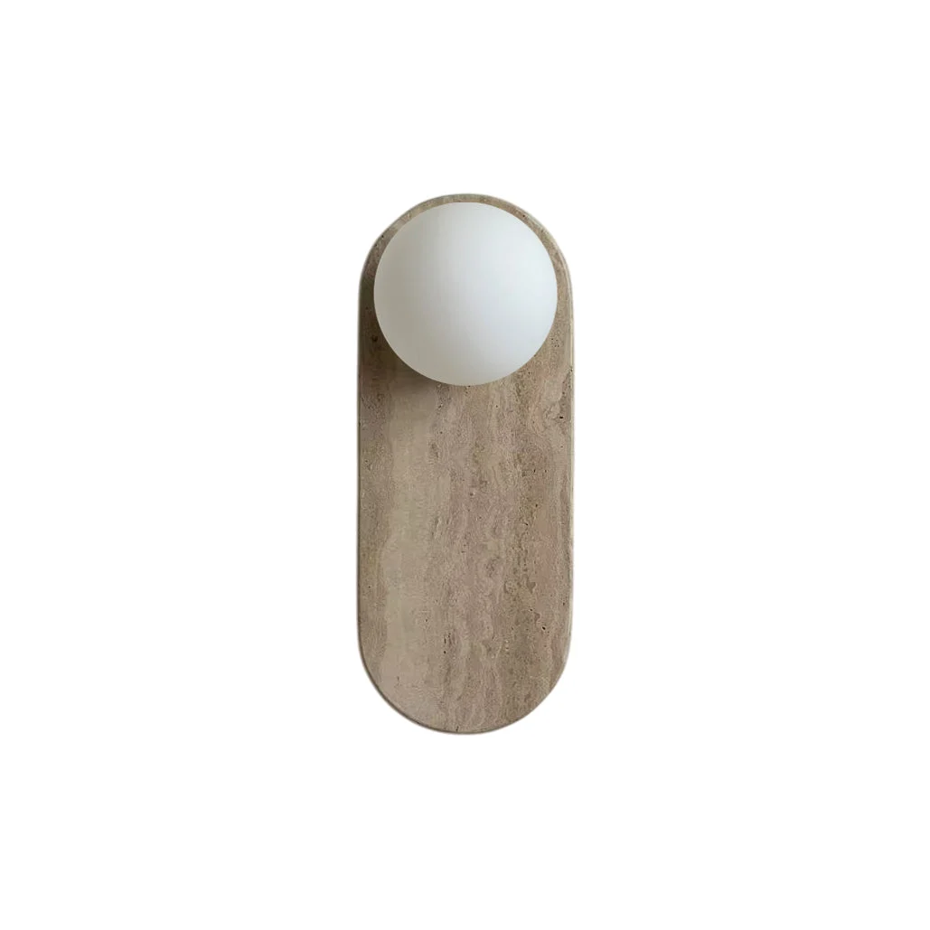 Viphaor Beige Travertino Cristal Aplique de pared