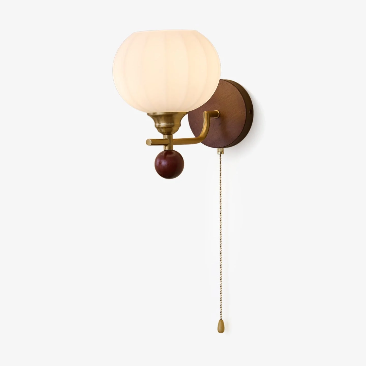 Bobble Aplique de pared Vidrio Madera Premium Nórdico Arte