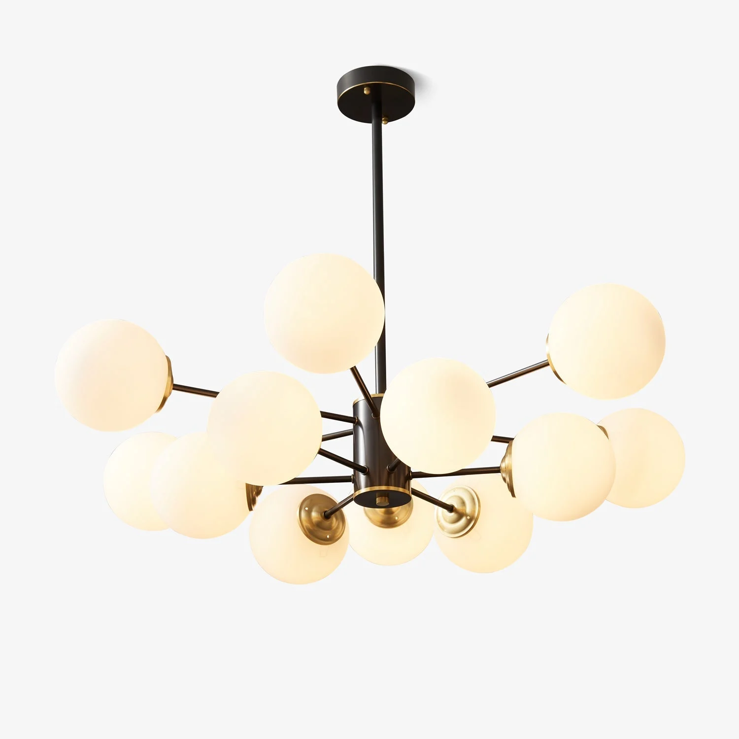 Catalos Moderno Premium Orbe Latón Cristal Araña De Luces