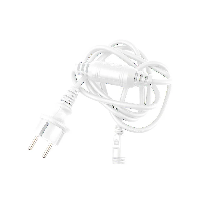 Cable de conexión blanco, 5 amperios, máximo 600 vatios