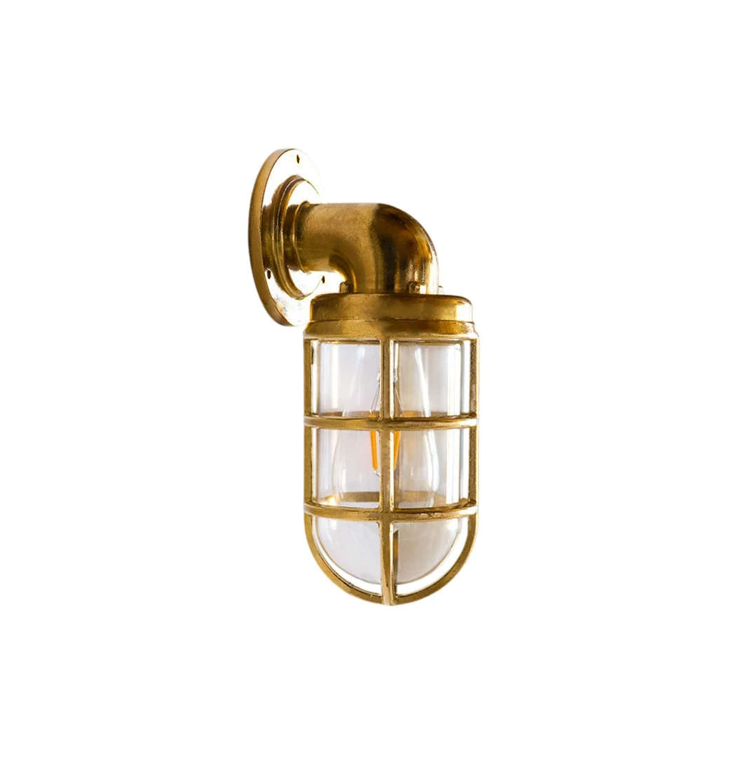 Evthaia Aplique de pared Vidrio Vintage Industrial
