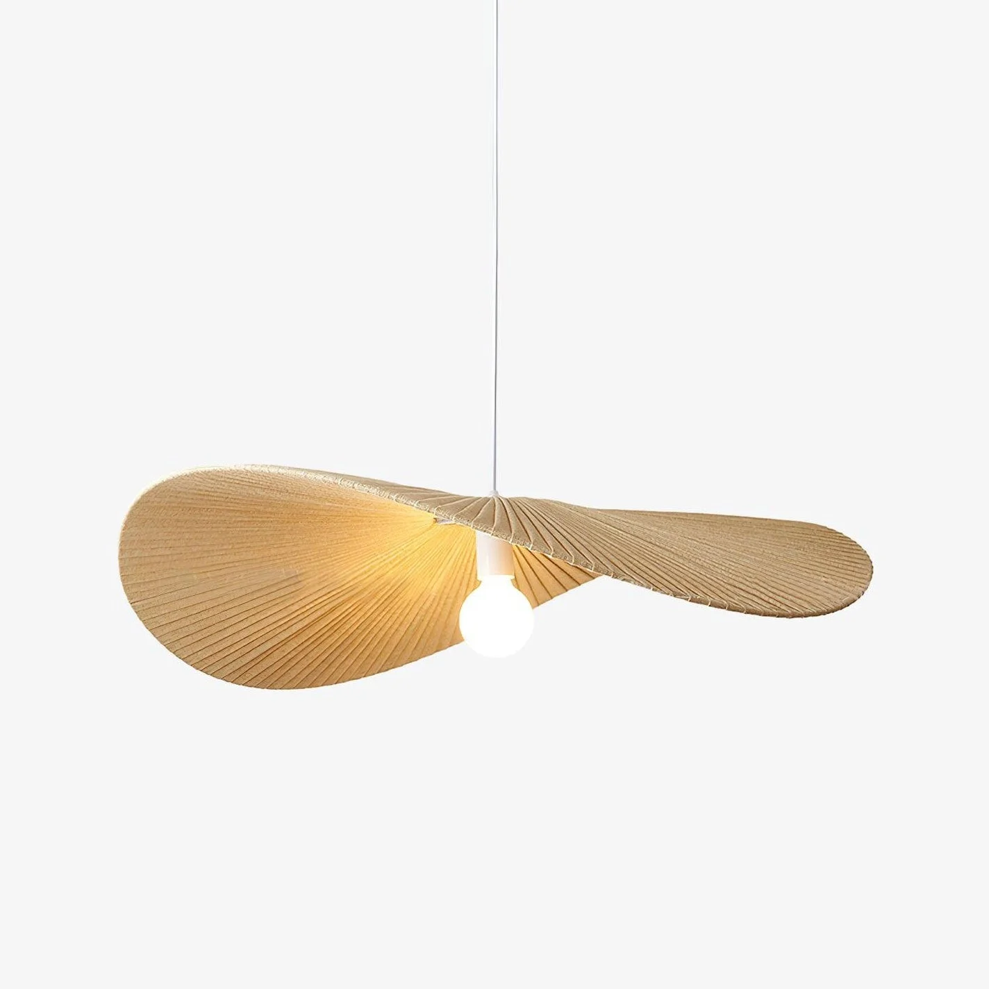 Lustra Lámpara Colgante Moderna Wave Natural