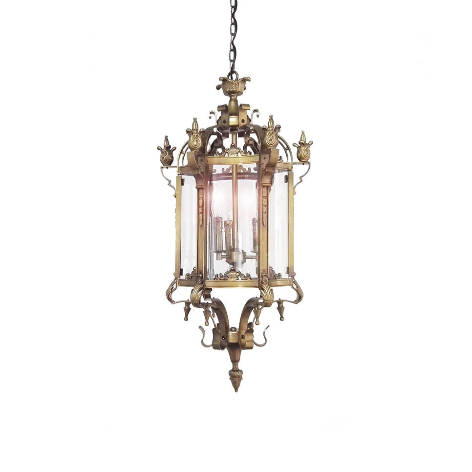 Ardorion Vintage Luxury Glass Lantern Chandelier