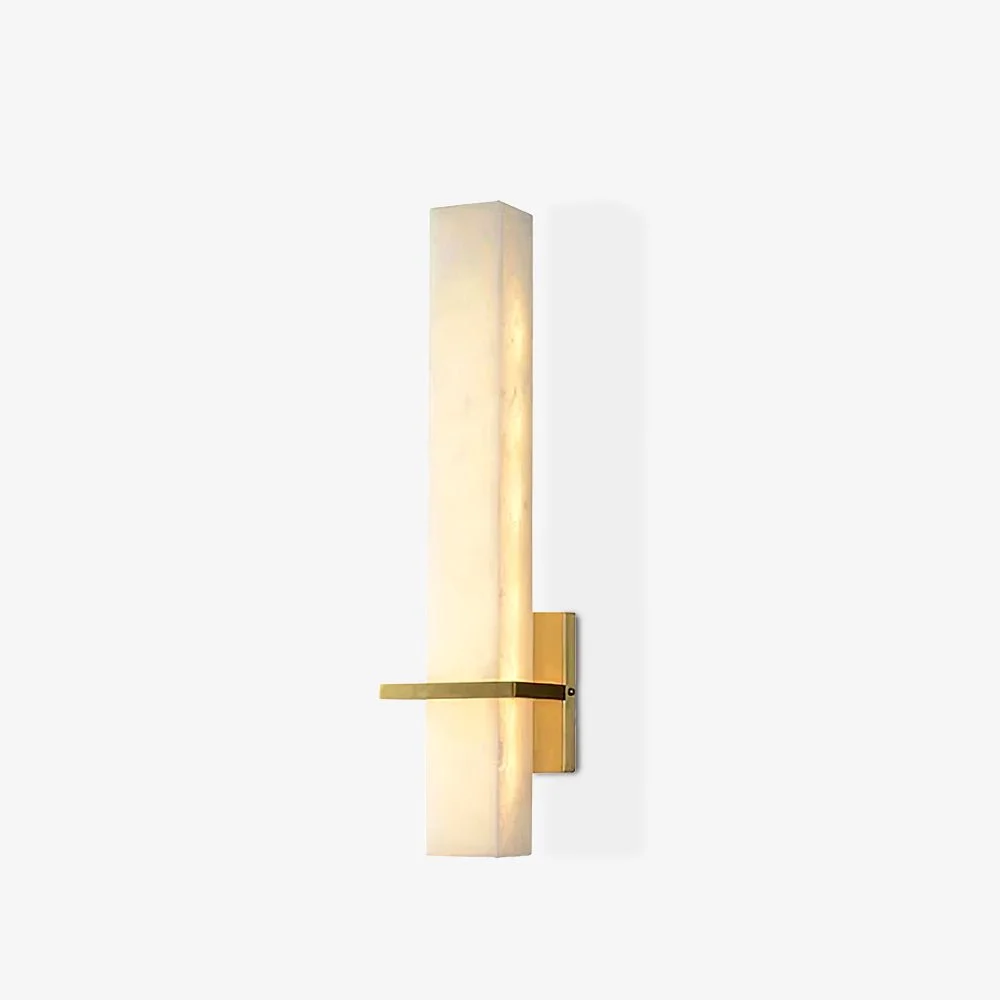 Luste Aplique de pared Alabastro Latón Banda Forma