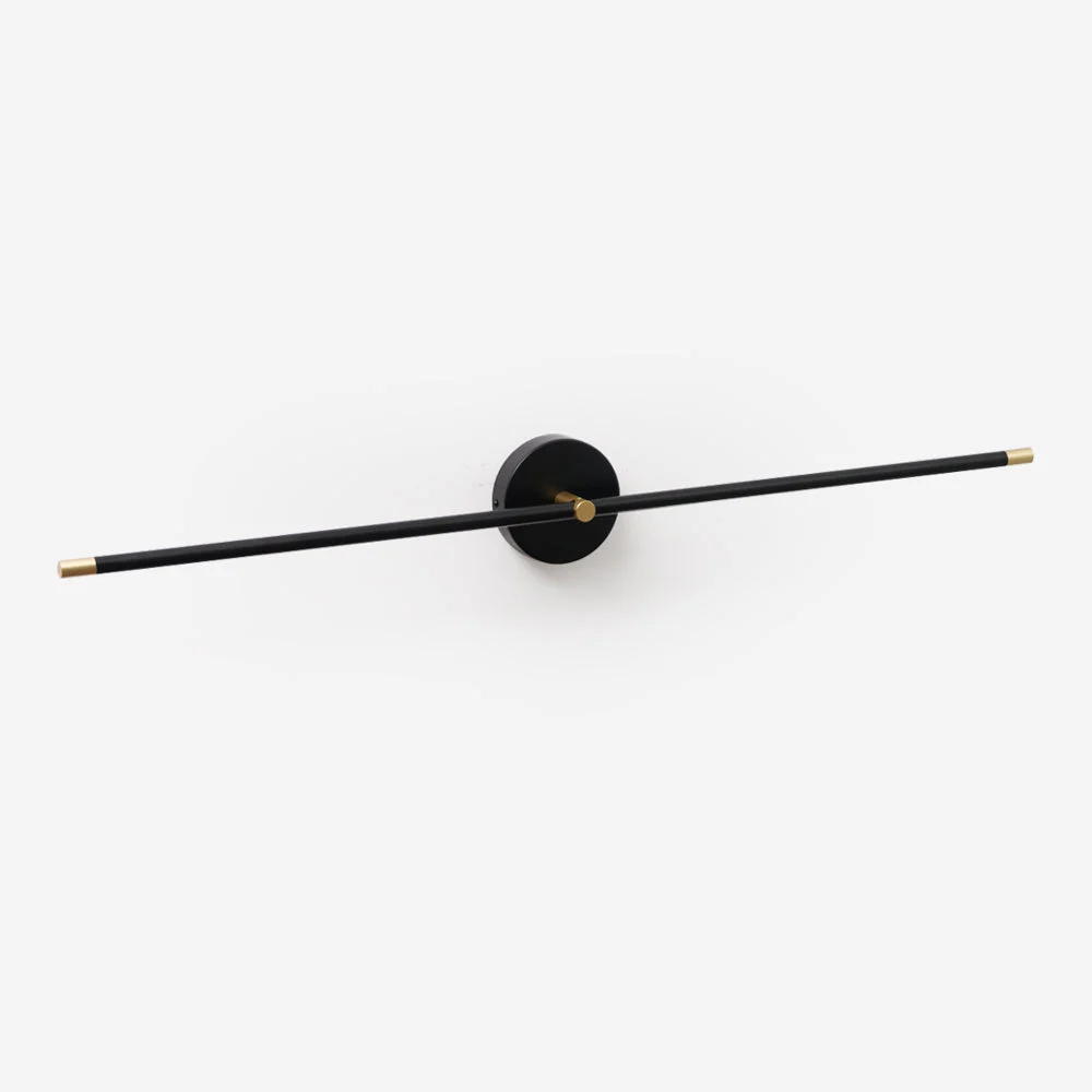 Lámpara de Pared Minimalista de Varilla Lineal con Doble Extremo, Toque Moderno