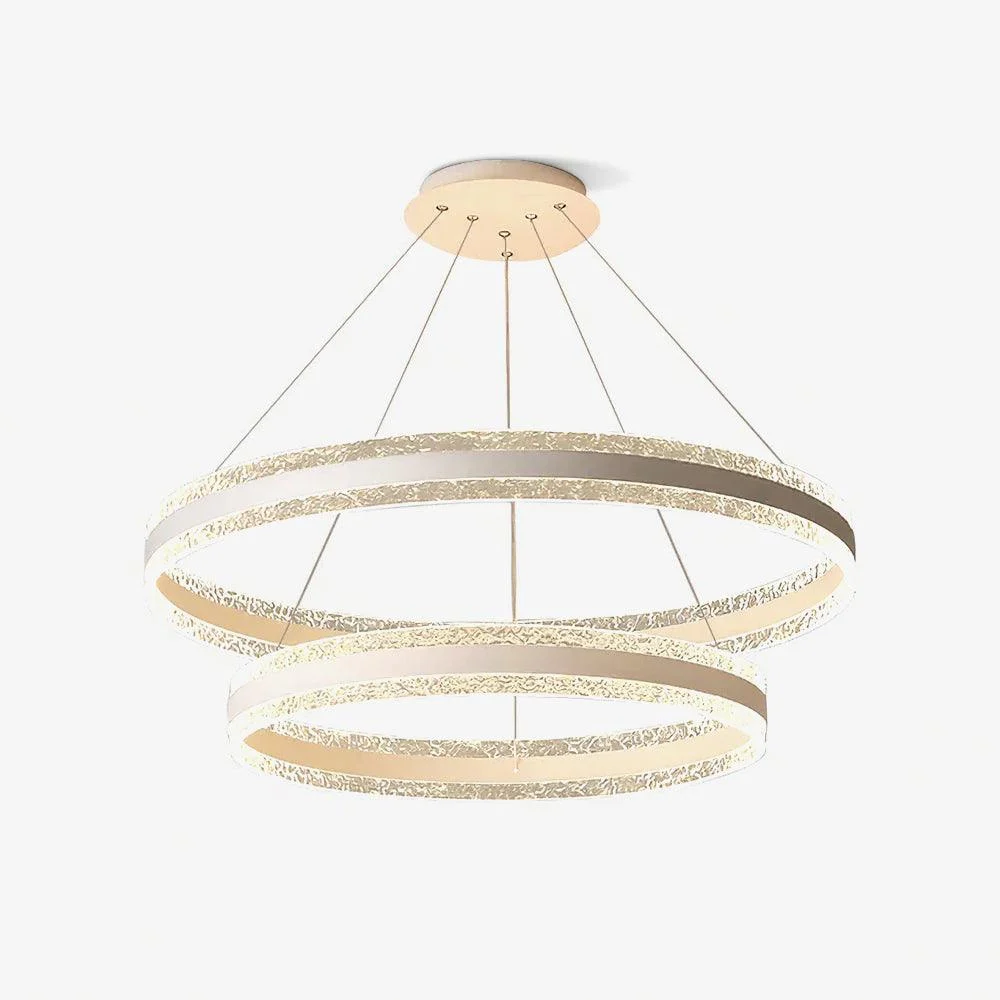 Lustra Lámpara Colgante Circular Metal Moderna