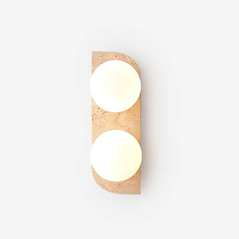 Ritta Aplique Minimalista de Travertino