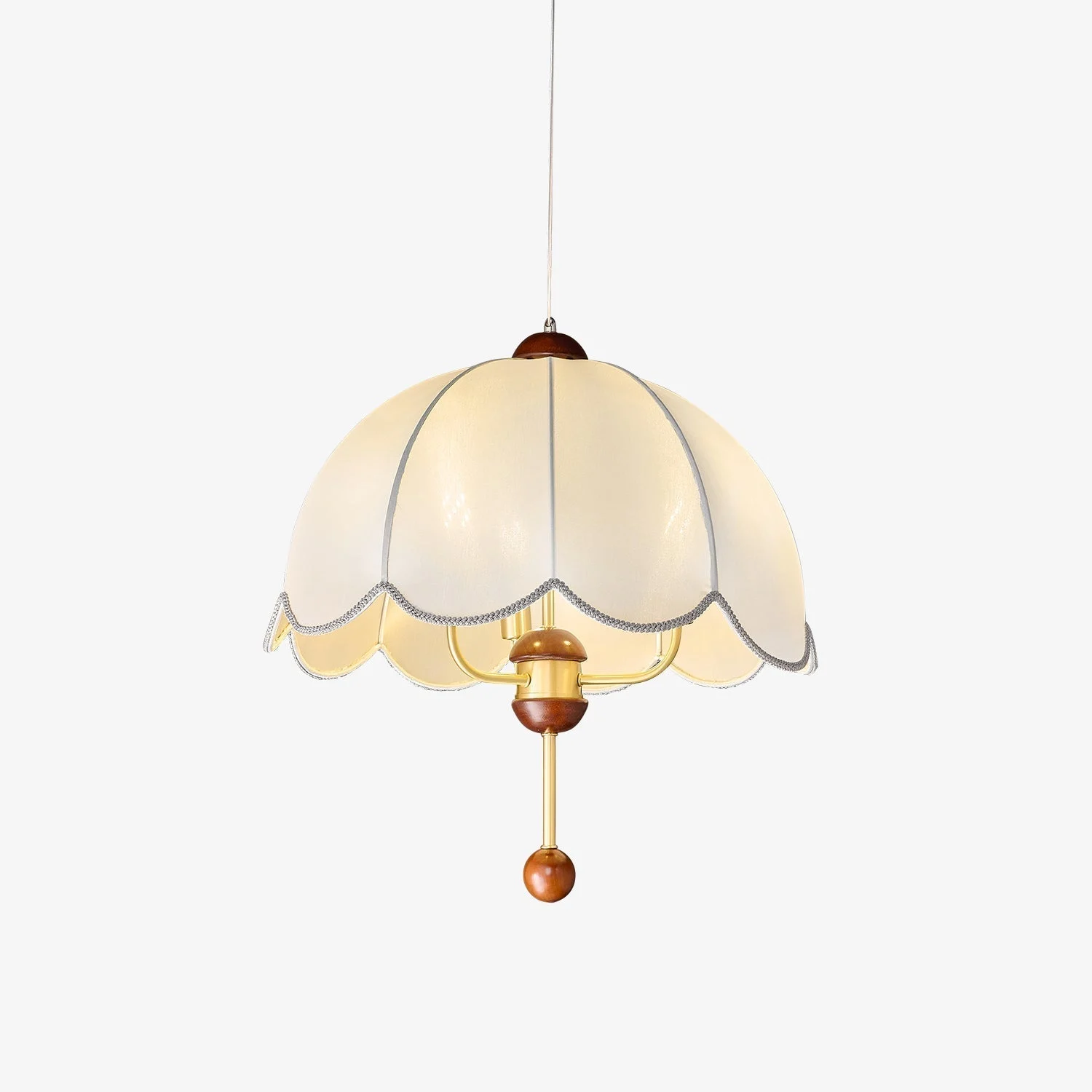 Varaeia Lámpara Colgante Tela y Madera Elegance Bloom