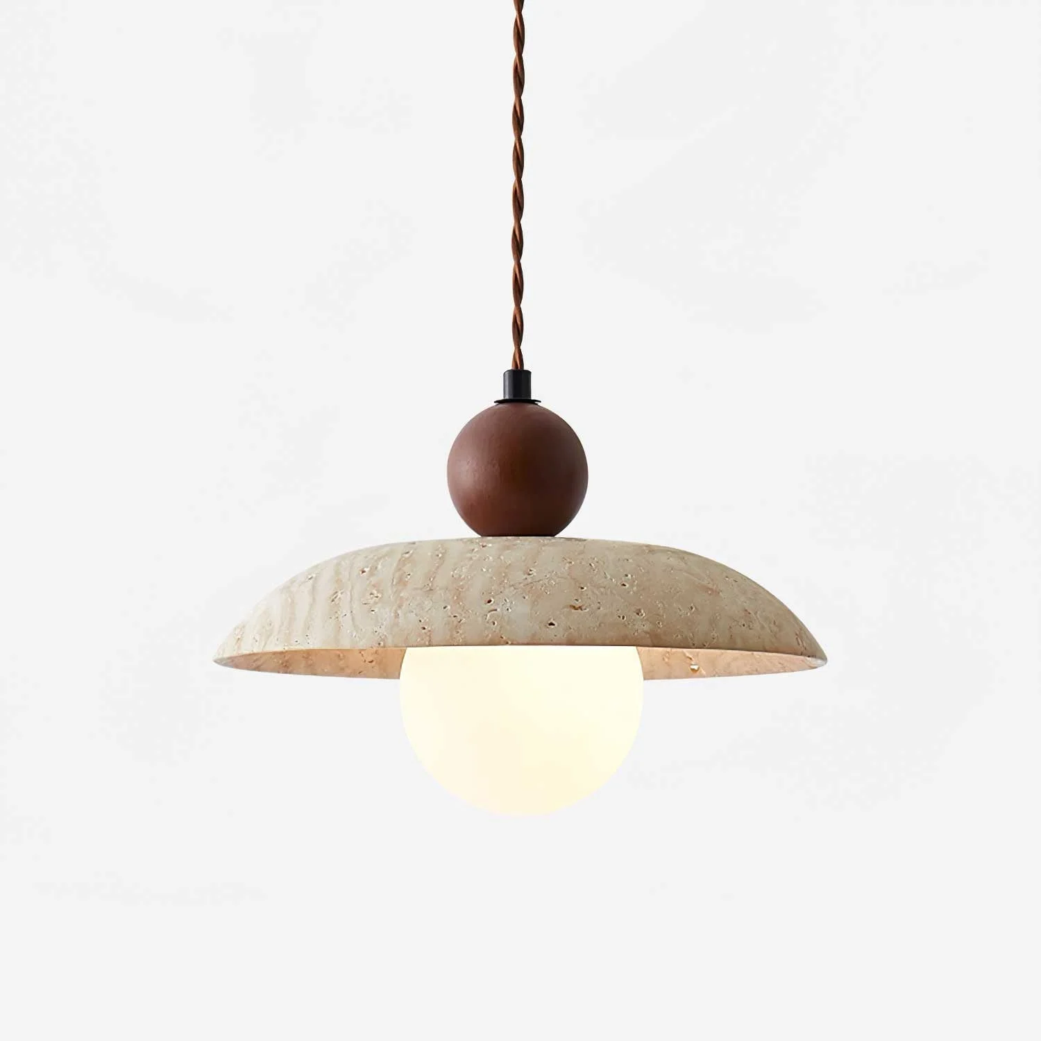 Soleil Travertino Colgante Luz