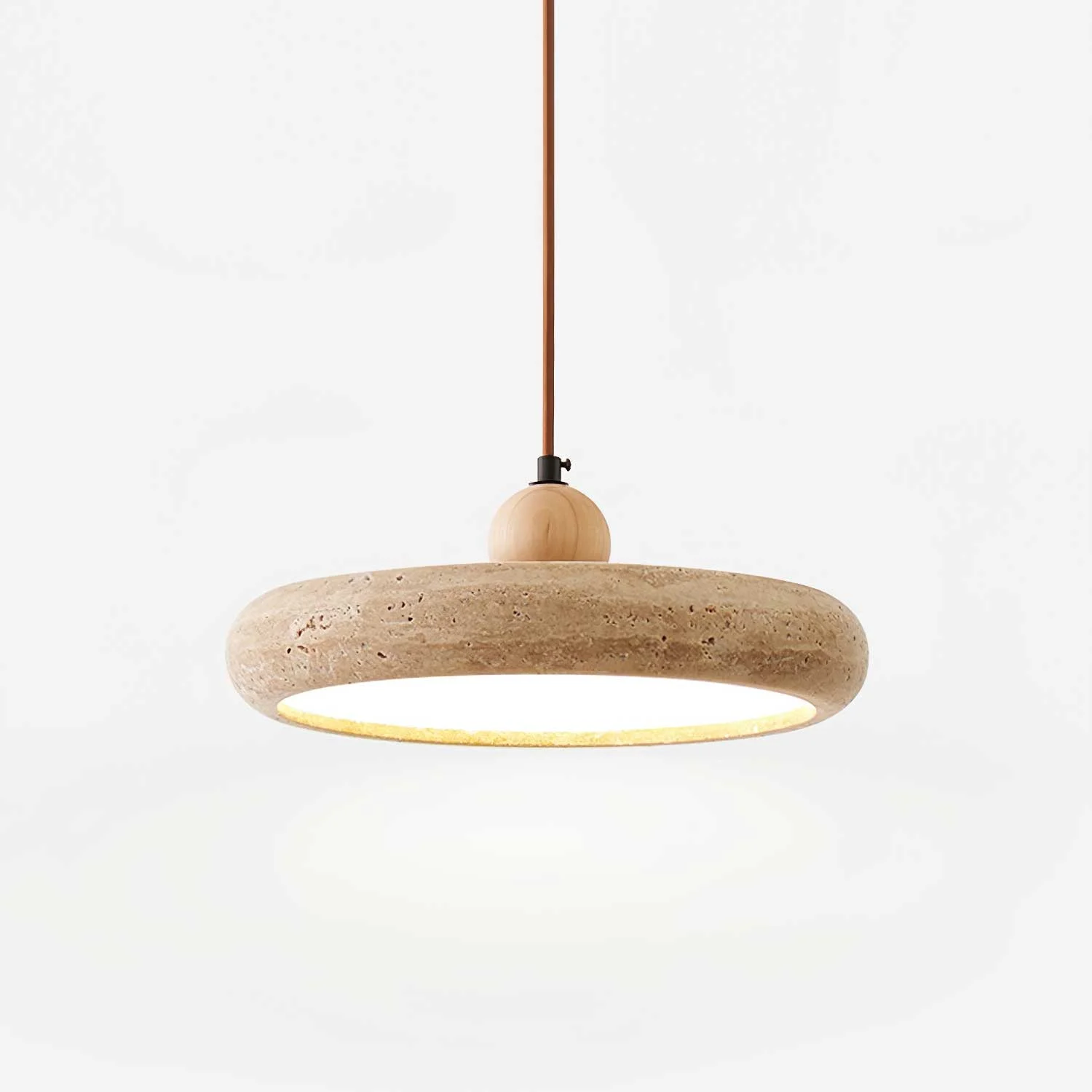 Zesolor Lámpara Colgante Minimalista de Travertino
