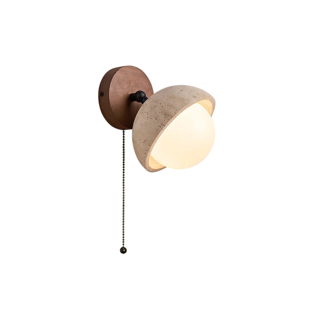 Myrinir Aplique de pared Madera Travertino Moderno Minimalista