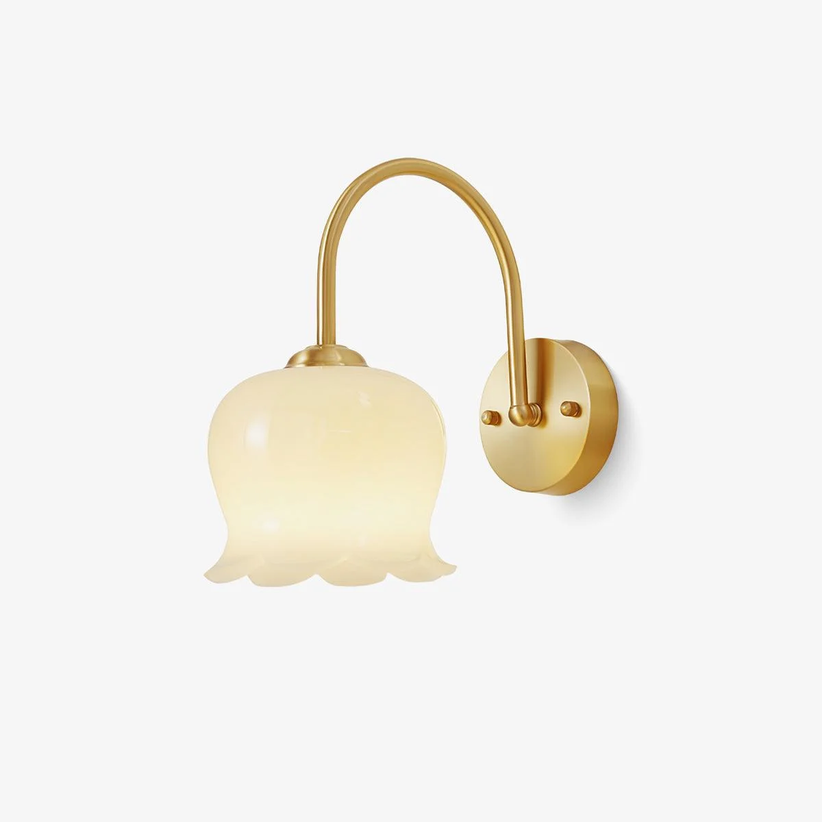 Avcarora Aplique de pared Latón Vidrio Premium Nórdico