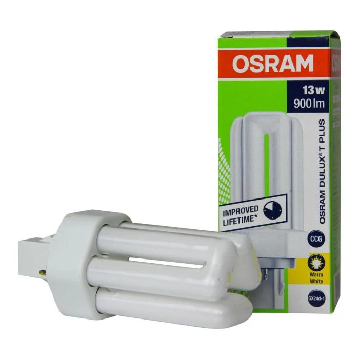 Osram Dulux T/E Plus 13W - 830 Luz Cálida | 2-Pines