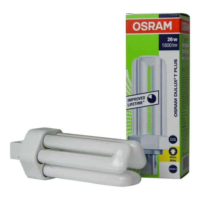 Osram Dulux T Plus 26W 830 | Luz Cálida - 2-Pines