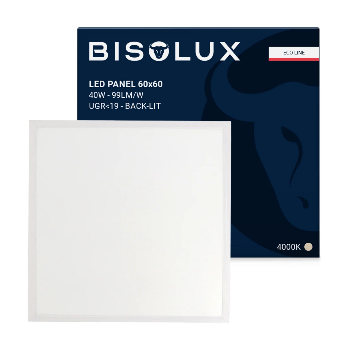 Panel LED 60x60 - 40W - 4000K - UGR<19 - retroiluminado