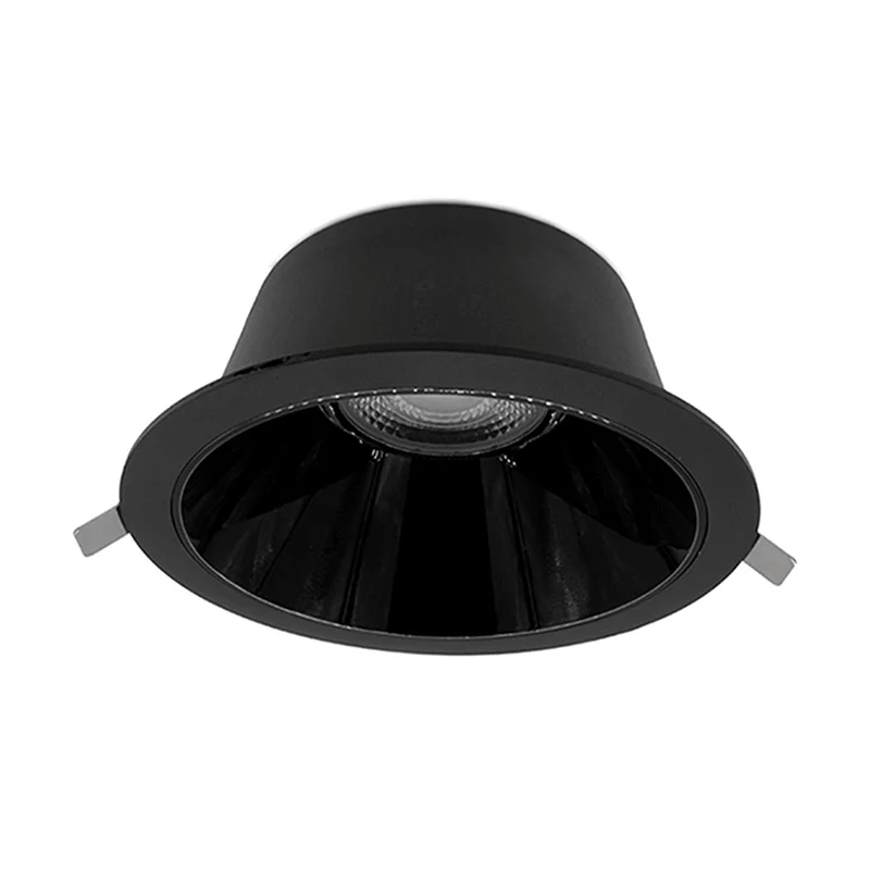 Downlight negro de aluminio, Maud, 20W, white switch LED, IP22