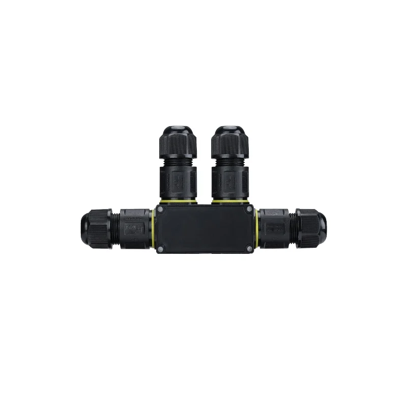 Conector de 3 pines y 4 vías, IP68