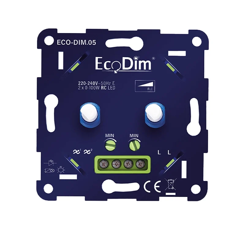 Atenuador LED WiFi doble 0-100W