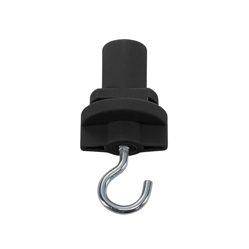 Adaptador trifásico con gancho, negro, Pro