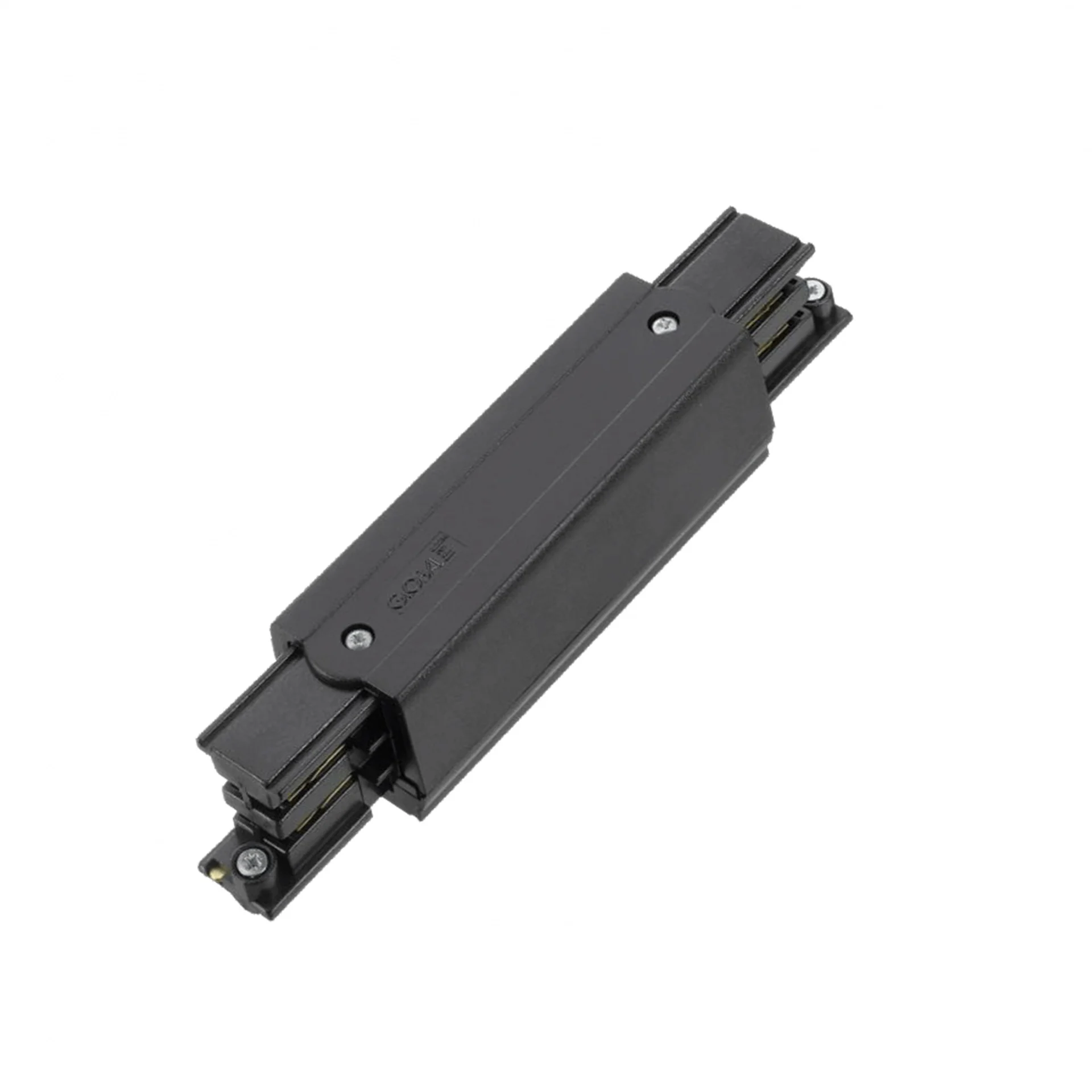 Conector en forma de I para iluminación sobre riel trifásico, negro, Pro